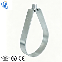 Support de tuyau pivotant en forme de poire pour la sécurité incendie avec écrou d'insertion amovible pour connexion de tige filetée, raccord de tuyauterie mécanique pour bâtiment
