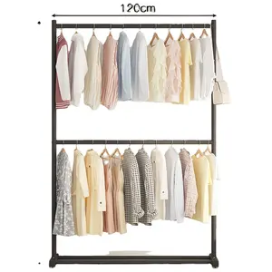 JOY2024 Hot sale high quality cream wind double bedroom drying rack floor household clothes rack simple coat racks