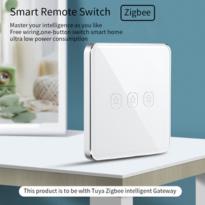 Interruptor Táctil Inteligente Zigbee Inalámbrico de Una Vía para Pared con Batería, Compatible con Alexa y Google Home, Batería <span class=keywords><strong>CR2032</strong></span> 1A - Product Image 5