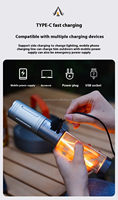 Waterpoof Crochet Trépied Camping Lampe Télescopique Zoom Rechargeable En Alliage D'aluminium Led Torches Lumières Tactique Lampe De Poche