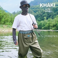 Pantalon de pêche unisexe imperméable et coupe-vent en PVC, mi-long, épaissi, résistant à l'usure, grande taille, pour travaux aquatiques