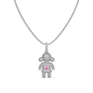 Dylam Special Design OEM ODM Jewelry Supplier S925 Silver 18K Gold Plated Dazzle 5A Zirconia <b>Small</b> Girls Pendant <b>Necklaces</b> - Product Image 1