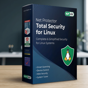 Net Protector Total Security, Antivirus para Linux, 5 Usuarios, Licencia de Software de 3 Años para Seguridad de Escritorio, Activación Digital y Protección - Product Image 1