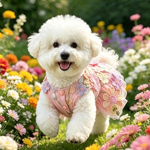 Hot Sale Cute Puppy <b>Dog</b> Spring Floral Fabric Vest <b>Dresses</b> Skirt Summer Clothing - Product Image 1