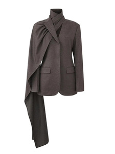 新しい高品質のファッションスカーフデザインデザイナースーツジャケットとブレザーの女性を出荷する準備ができました - Product Image 6