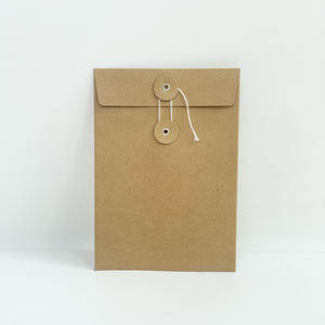 Enveloppes en papier kraft avec fermeture à cordon, sacs organisateurs multicolores pour cartes-cadeaux et documents - Product Image 2