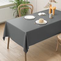 Nappe de luxe en similicuir d'agneau, imperméable et résistante à l'huile, texture cuir, pour table basse, table à manger, bureau, hôtel, banquet