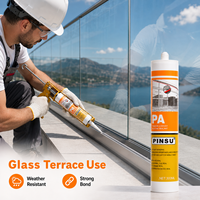 Adhésif de construction transparent à base d'acetoxy à séchage rapide, imperméable, pour fenêtres, portes, céramique, mastic silicone multi-usages