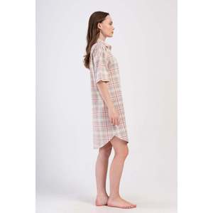 Robe tunique femme à épaules dénudées, entièrement boutonnée, manches courtes, jupe ovale, translucide, tailles XS-XL, longueur genou, pour les sorties en club - Product Image 3