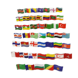 Meilleure vente broche drapeau métal artisanat Souvenir monde drapeau broches émail dur doux en relief broche - Product Image 5