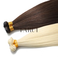 Extensions de cheveux lisses Genius Weft invisibles sans couture, en cheveux humains Remy, trame fine et plate nouée à la main, coupable n'importe où, vente en gros