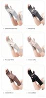 Guantes Transpirables de Medio Dedo con Protección Solar UPF Anti-UV para Uso Diario