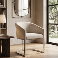 RH Chaise de salle à manger moderne en EVA, 2 styles avec coussin en tissu doux et pieds en métal, pour la maison et le restaurant
