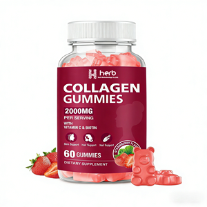 Gummies de collagène en marque blanche ODM/OEM |   Complément alimentaire à la saveur de fraise |   Peptides de collagène hydrolysés pour femmes et hommes - Product Image 1