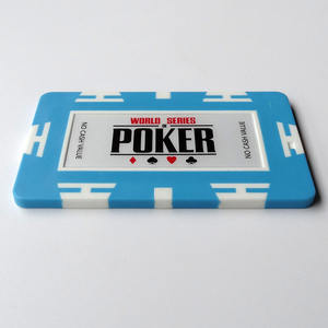 8 Kleuren Texas Hold'em Poker <span class=keywords><strong>Chips</strong></span> Vierkante Blokstenen Zonder Denominatie Dienblad - Product Image 5