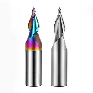 Jinchuan Mini Fresa de Grabado de Letras, Acero de Tungsteno con Recubrimiento de AlTiN, Diámetro de 6-12mm, Proceso CNC, Fresas para Router de Acrílico, OEM ODM, 2 Filos - Product Image 1