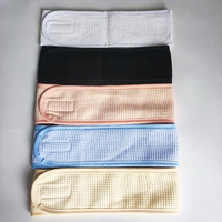 Bandeau de Spa Facial en Coton Gaufré 100% Naturel Personnalisé Quiet Girl avec Logo Brodé – Idéal Douche, Yoga et Sport