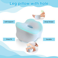 Coussin de jambe matelassé personnalisé en mousse à mémoire de forme avec couche d'air rafraîchissante pour soulager les douleurs aux cuisses, amovible, lavable, soutien thérapeutique