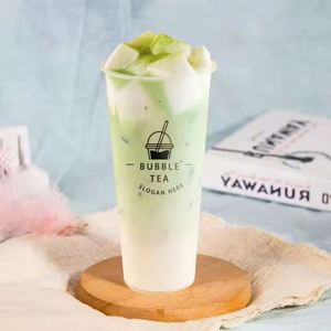 Emballage de boissons avec logo personnalisé, couvercle jetable en PP, gobelets à bulles en plastique mignons, tasses à café avec couvercles - Product Image 2