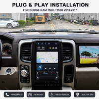 Pour Dodge RAM 1500 2500 2013-2017, autoradio GPS, lecteur multimédia vidéo, radio, magnétophone, Android Carplay