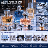 Bouchon de flacon de parfum OEM de luxe en alliage de zinc et acier inoxydable de 15 mm, logo personnalisé, usinage CNC, brochage par électroérosion à fil pour l'usinage