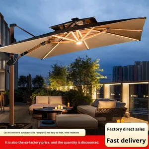 Sombrilla Romana de Aluminio Modelo <span class=keywords><strong>Delano</strong></span> con Protección Contra la Lluvia para Muebles de Exterior, Patio, Villa, Balcón y Terraza - Product Image 4