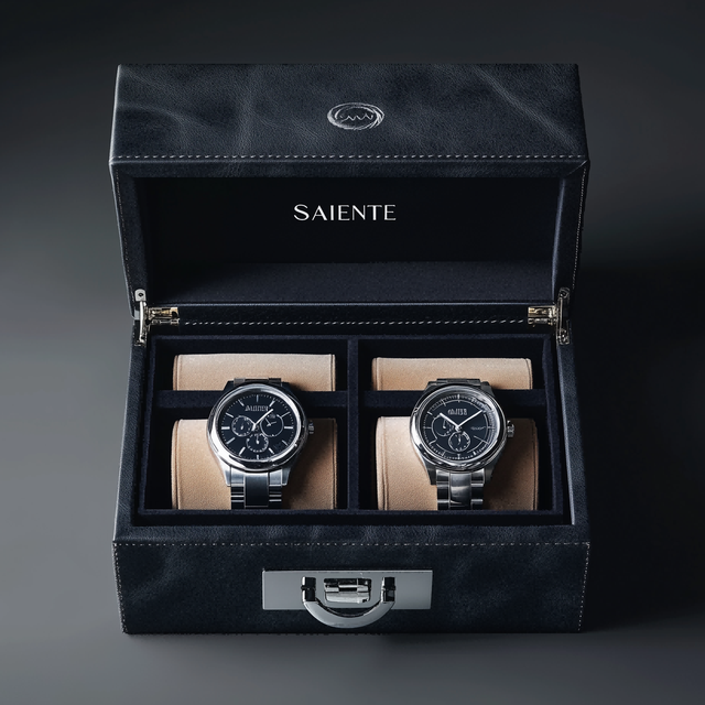 Luxury Customized High-quality Packaging Watch Box Wholesale PU Gift Box Leather Black Watch Box