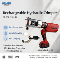 Outil de sertissage hydraulique à batterie ROHO EZ-630 25-630 mm² 18 V, pince à sertir et coupe-câble sans fil 2 en 1 pour cuivre et aluminium