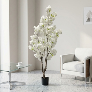 Arbre de <span class=keywords><strong>cerisier</strong></span> artificiel en soie, <span class=keywords><strong>cerisier</strong></span> blanc en pot, grand arbre à fleurs de <span class=keywords><strong>cerisier</strong></span> <span class=keywords><strong>rose</strong></span> pour la décoration de mariage et d'hôtel - Product Image 4