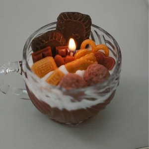 Moules à <span class=keywords><strong>bougies</strong></span> en silicone en forme de biscuits aux pépites de chocolat 3D, moules à <span class=keywords><strong>bougies</strong></span> de dessert simulés pour la fabrication de <span class=keywords><strong>bougies</strong></span>, cire aromatique faite à la main - Product Image 1