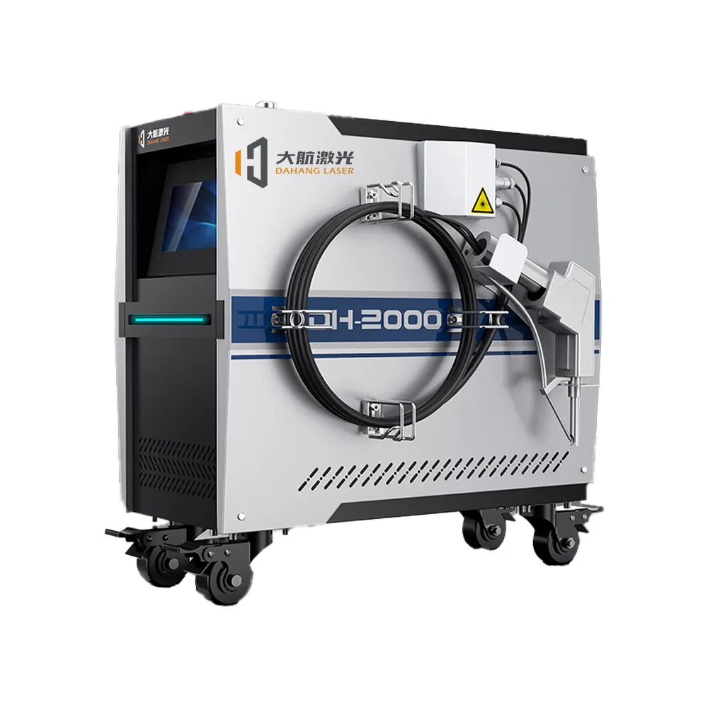 Mesin las laser soldadura, mesin las Laser serat CNC pendingin udara dengan pengumpan kawat otomatis baja karbon tahan karat aluminium