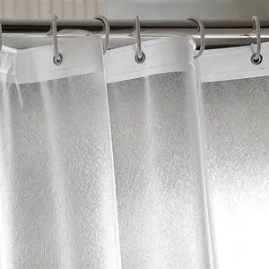 PEVA Silk Grain <strong>Shower</strong> <strong>Curtain</strong> Translucent <strong>Lining</strong> Waterproof Bathtub Bathing Cover Bathroom Bath <strong>Curtains</strong> Liner Home Decor - Product Image 1