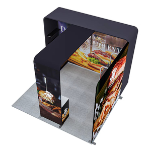 Precio de fábrica 10x10 Tela de tensión portátil Cabina de feria comercial Sublimación de tinte Soporte de exhibición de exposición impreso Uso publicitario - Product Image 6