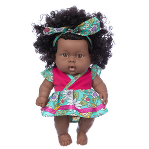Adorable poupée Reborn en vinyle tie-dye noir de 8 pouces, jouet pour enfants, compagnon de confort - Product Image 5