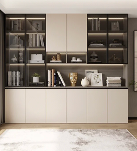 Étagère en bois au design moderne et simple, nouvelle armoire de rangement décorative pour la maison, l'école, l'hôtel ou l'appartement. - Product Image 4