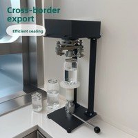 Scelleuse manuelle à levier pour bouteilles PET de thé au lait et boissons, machine de capsulage à manivelle pour canettes