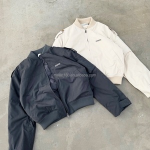 Manufacturer Custom Flight Bomber <b>Jacket</b> Windproof <b>Waterproof</b> Coat <b>Warm</b> Winter Wear Oversize Zipper Bomber <b>Jacket</b> Men - Product Image 1
