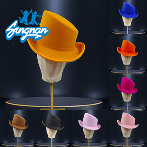 Accessoire de tour de magie accessoire de scène cirque chapeau de fête drôle chapeau haut de forme pliable de Magicia noir - Product Image 1