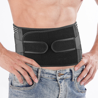 Ceinture de soutien lombaire élastique transfrontalière en maille respirante à double compression pour le contrôle du ventre, idéale pour l'haltérophilie et les squats
