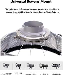 Pour Aputure Light Dome III Soft Box 3ft Bowens Mount LS 300 LS 600 <span class=keywords><strong>Amaran</strong></span> 100 300c Compatible Studio Photo Studio Accessoires - Product Image 4