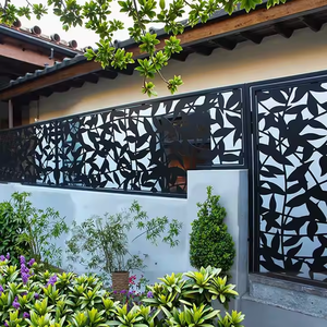 Valla de Seguridad para Jardín Exterior, Panel Divisor Anti-Escalada, Biombo de Acero Corten Personalizado con Altura Ajustable - Product Image 6