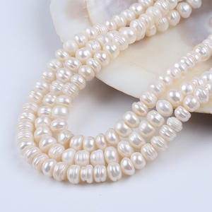 Cadena de Perlas de Agua Dulce Naturales de Zhuji, 2.5-3mm, Cuentas Blancas en Forma de Arroz, Accesorios para Hacer Collares y Pulseras - Product Image 5