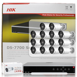 Système de sécurité HIK 16 canaux 16 PoE <span class=keywords><strong>DS</strong></span>-<span class=keywords><strong>7716NI</strong></span>-K4-16P 1.5U 4K NVR 4 MP AcuSense Caméra réseau Bullet - Product Image 4