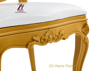 เก้าอี้หรูหราสำหรับจัดงานแต่งงานหรูหราทันสมัยสำหรับรับประทานอาหารฝรั่งเศส Louis เก้าอี้ - Product Image 5