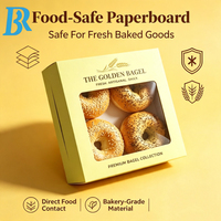 Boîtes personnalisées pour brownies au chocolat avec fenêtre, emballages pour produits de boulangerie, sacs à pain, boîtes à café et pâtisserie, boîtes en papier sulfurisé