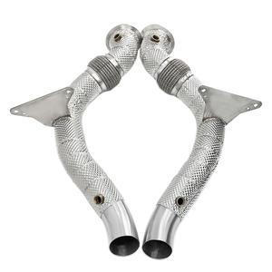 Tubi di scarico per auto SYPES per Ferrari <span class=keywords><strong>488</strong></span> F8 3.9T V8 2015-2020 tubi a flusso libero per impianto di scarico con isolamento termico - Product Image 1