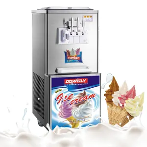 Máquina de helado Kfc de varios sabores de frutas congeladas turcas de alta calidad, máquina de batidos, máquina blanda refrigerada por aire con bomba de aire