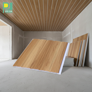 Panneaux <span class=keywords><strong>de</strong></span> plafond imitation bois à bas prix, design pour toute la maison, lambris décoratif en PVC - Product Image 1
