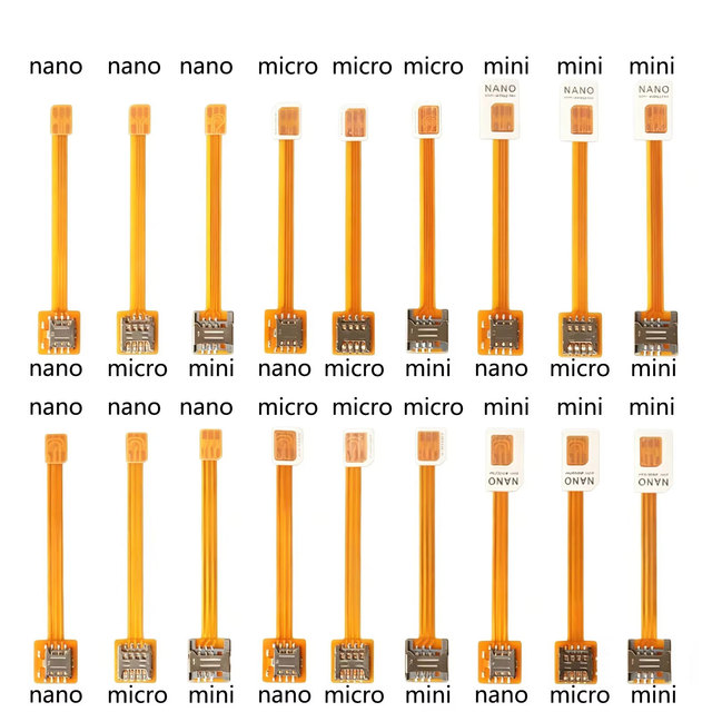 Nano 4FF Sim Card Converter FPC Extension Cable to Nano 4FF Micro 3FF Standard 2FF Sim Usim Card Adapter Conversion Line