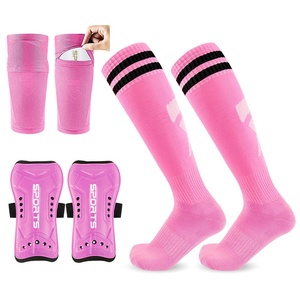 Ensemble de trois chaussettes de <span class=keywords><strong>football</strong></span> montantes au-dessus du genou Trade Straps pour enfants et adultes en polyester et coton absorbant la transpiration - Product Image 3